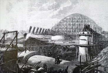 A St Pancras pályaudvar építése