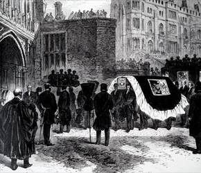 Henry John Temple, Palmerston 3. vikomt temetése.