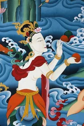 tibeti istenség. Kopan kolostor, Katmandu, Nepál