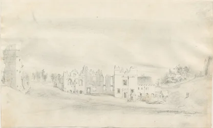 Tutbury kastély: ceruzarajz, nd [?XIX. század]