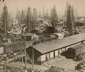Olajderricks Burkburnettben, Texasban