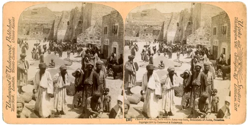 A Születés temploma, Jézus születésének helyén épült, Betlehem, Palesztina, 1900.