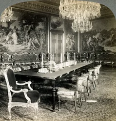 II. Oscar király tanácsterme, királyi palota, Stockholm, Svédország.