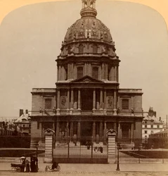 Dome des Invalides, ahol a hatalmas harcos nyugszik – I. Napóleon sírja, Párizs, Franciaország, 1900.