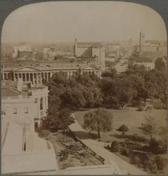 A haditengerészeti osztálytól... a Fehér Házon és a Pénzügyminisztériumon túl a Capitoliumig (Washington, USA, 1902).