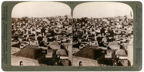 Jeruzsálem, az északi falról nézve, Palesztina, 1897.