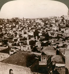 Jeruzsálem, az északi falról nézve, Palesztina, 1897.