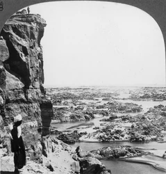 A Nílus második szürkehályogja délnyugat felől nézve, Egyiptom, 1905.