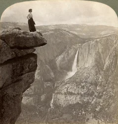 Kilátás a Glacier Pointból, Yosemite Valley, California, USA, 1902.