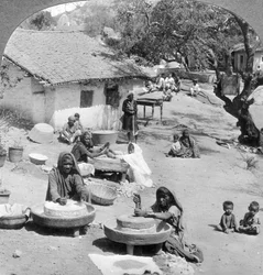 Falusi élet, India, 1900-as évek.