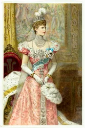 Alexandra, walesi hercegnő, 1900 körül