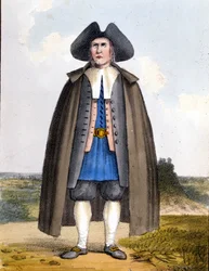 Amerikai kvéker, 18. század vége.