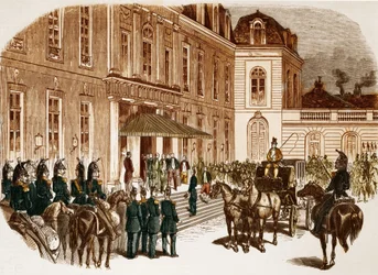 Louis Napoleon Bonaparte (III. Lajos Napóleon) érkezése az Élysée-be a megválasztását követő napon.