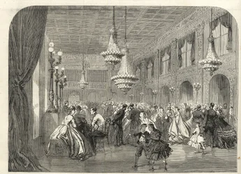 Baden Baden (Baden-Baden), Németország – A társalgóban – 1867