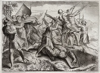 Royaumont Biblia, Ószövetség: Jonathas Pontiff. Jonathas (Jonathan) követi testvérét, Judas Machabee-t (Maccabee, Macabee) a Szeleukidák elleni lázadás élén. Több győzelmet aratott. Diodote Tryphon végül árulással lepi meg