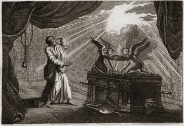Royaumont Biblia, Ószövetség: A frigyláda. A bárka figurája. Illusztráció 1811-ből.