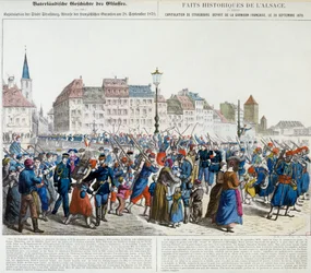 Strasbourg kapitulációja és a francia helyőrség távozása, 1870. szeptember 28.