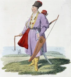 Közép-ázsiai harcos, deb. 19. század