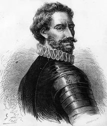 Charles de Montpensier (1490-1527), Bourbon és Connetable francia herceg. századi metszet.