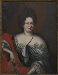 Charlotte Sophie, Courlande hercegné - Charlotte Sophie (1651-1728), Kurland hercegnőjének portréja, Anonymous . Olajfestmény. Mérete: 98x74 cm. Nemzeti Múzeum Stockholm