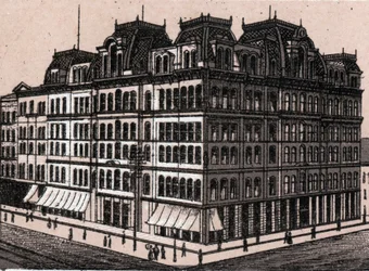 Chicago, USA: Field, Leiter & Co. (Field, Leiter & Co. Áruház) képe. in "" A világ 168 nézetet illusztrál"" Nincs dátum (19. század vége)