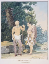 Chief of the Pal-lo-to-path or Flathead Indians, c.1843-50 (watercolour)