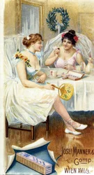„Josef Manner & Gomp, Bécs” csokoládéreklám”.