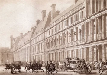 Indulás a Napoleon du Louvre-tól a koronázására.