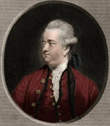 Edward Gibbon 1737-1794 - metszet - XIX