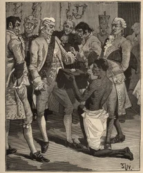 Híres gyémántok: a „Csodák csodái”, amelyeket Brazília császárának, a portugál Joao VI-nak (VI. János Kelemen) (1767-1826) ajándékoztak 1809-ben. Metszet 1885-ből a „Les arts et metiers illustres”-ben” Írta: Adolphe BITARD.