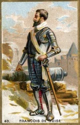 Francois de Guise (1519-1563). 19. századi kromolitográfia.