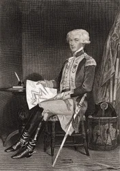 La Fayette tábornok (Lafayette) (1757-1834).