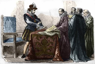 IV. Henrik (1553-1610) 1598. április 13-án aláírta a Nantes-i Editet.
