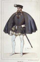 II. Henrik francia király (1519-1559) 1830-as metszet