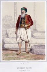 Husszein pasa, algír dey (nagybátyja) 1818-tól 1830-ig, amikor a franciák elfoglalták Algírt.