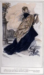 Illusztráció a „Barberine” című színházi darabhoz, amelyet 1835-ben készített Alfred de Musset (1810-1857).