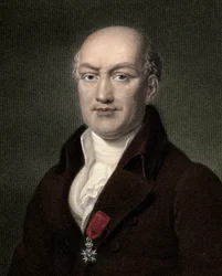 Jean Baptiste (Jean-Baptiste) Joseph Delambre 1749-1822 - metszet - XIX.