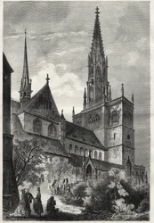 Konstanzer Munster - A Konstanzi Minster vagy Konstanzi katedrális - Németország - Cathedrale Notre-Dame (Notre Dame) de Constance - 1868 -