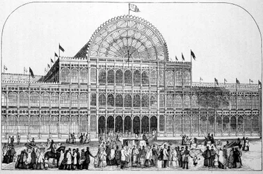 Az 1851-es londoni nemzetközi kiállítás (Kristálypalota a Hyde Parkban)