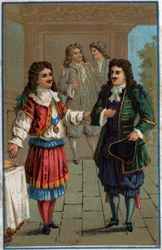 XIV. Lajos és Moliere”: XIV. Lajos király (1638-1715) és Keresztelő János Poquelin dit Moliere (1622-1673)