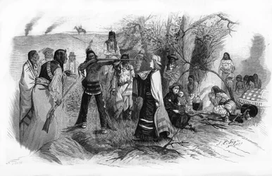 Miss Josephine Meeker, édesanyjával együtt fogságba esett az amerikai indiánok 1880-as lázadásai miatt.