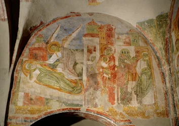 A felső-ausztriai Lambach bencés kolostor templomának freskói (freskó)