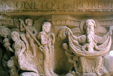 Norman Art in Monreale (Szicília): a Krisztust és Istent képviselő bencések cloitre fővárosai.