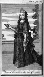 Lovagrendek. Lady Chevaliere of the Cross Ausztriában a XVII. A „” A katonai rendek vagy lovagok, mindkét nem biztonságos és rutinszerű milíciáinak történetében, amelyek eddig létrejöttek. Kiadás: Abbe Giustiniani, R.P.Bon