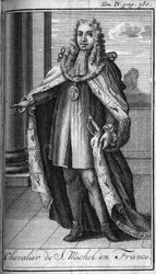 Lovagrendek.Chevalier de Saint Michel Franciaországban a 15. században. A „” A katonai rendek vagy lovagok történetében, mindkét nembeli világi és rendes milíciák történetében, amelyek eddig létrejöttek. A kiadás: Abbe Giustiniani, R.P.Bonan