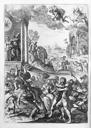 Ovidius (Ovidius) - illusztráció a 15. könyvhöz - (P. Ovidius: Az éjszaka metamorfózisai
