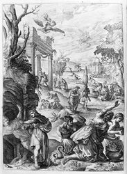Ovidius (Ovidius) - illusztráció a 15. könyvhöz - (P. Ovidius: Az éjszaka metamorfózisai