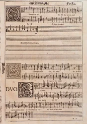 Oldal a Liber octo Missarumból (1541)