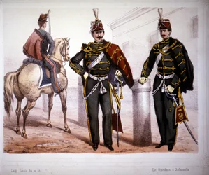 Piacenzai huszárok (Olaszország), 1866-os jelmez.