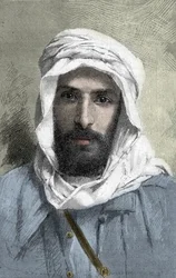 Pierre Paul Francois Camille Savorgnan de Brazza (1852-1905) francia felfedező Afrikában _ Pietro Paolo Savorgnan di Brazza vagy Pierre Paul Francois Camille Savorgnan de Brazza portréja franciául (1852-1905) Kongó francais főkormányzója 1882 körül